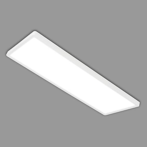 BRILONER Leuchten - Deckenlampe LED, LED Panel Ultra Flach, Backlighteffekt, neutralweißes Licht, 3.000 Lumen, Weiß,...