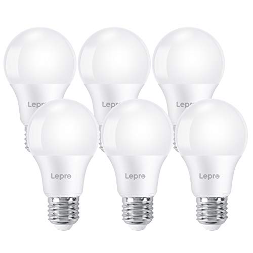 Lepro E27 LED Glühbirne, 8.5W LED Lampe, 2700K Warmweiß LED Birne, A60 Leuchtmittel, 220-240V AC, 200° Abstrahlwinkel...