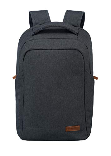travelite Handgepäck Rucksack mit Laptop Fach 15,6 Zoll, Gepäck Serie BASICS Safety Daypack: Sicherer Rucksack mit...