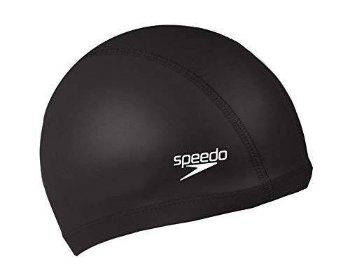 Speedo Unisex Erwachsene Pace Cap Schwimmkappe, Schwarz, Einheitsgröße