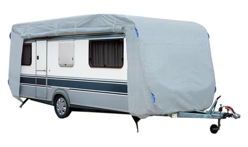 GreenYard® Abdeckplane für Wohnwagen oder Wohnmobile Camping Schutzhülle | Schutz vor Staub und Nässe |...