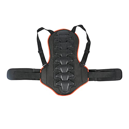 Rückenprotektor Motorrad Rückenprotektor Wirbelsäulen Protektorenjacke für Motocross Ski Reiten (L)