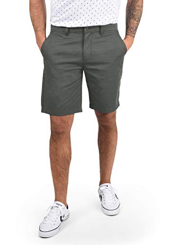 Solid Thement Herren Chino Shorts Bermuda Kurze Hose Aus 100% Baumwolle Regular Fit, Größe:M, Farbe:Dark Grey (2890)