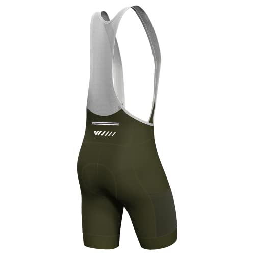 Lo.gas Herren Radfahren Bib Shorts, Radfahren Shorts für Männer Gel gepolstert mit Taschen, Road Shorts atmungsaktiv...