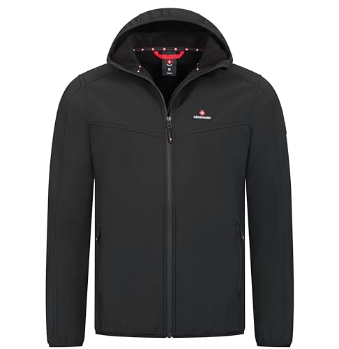 Höhenhorn Alpberg Herren leichte Softshell Jacke Outdoor Schwarz Gr. M