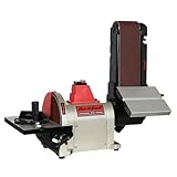 BUCKTOOL 500W Band-Tellerschleifer mit Zubehör | Bandschleifmaschine mit Schleifbandgeschw. 552 m/min, Schleifteller...