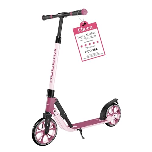 HUDORA BigWheel® 205 Advanced Scooter - Komfortabler Aluminium-Roller für bis zu 100kg - Höhenverstellbarer &...