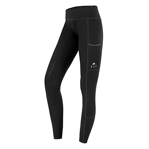 ELT Reitleggings Ella, schwarz, Gr. 36 - Damenreitleggings, D36, schwarz