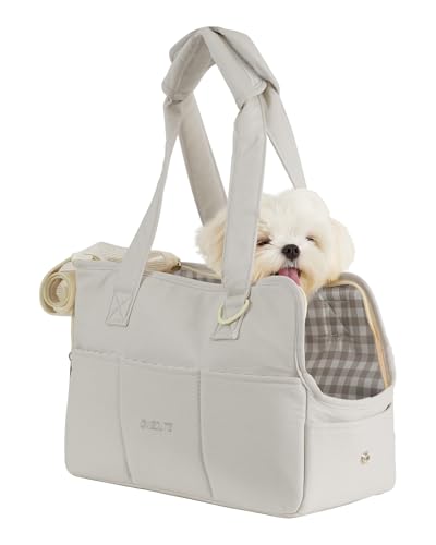 ONECUTE Hundetrage für kleine Hunde Kaninchen Katze mit großen Taschen, Baumwolltasche, Hundetrage Soft Sided,...