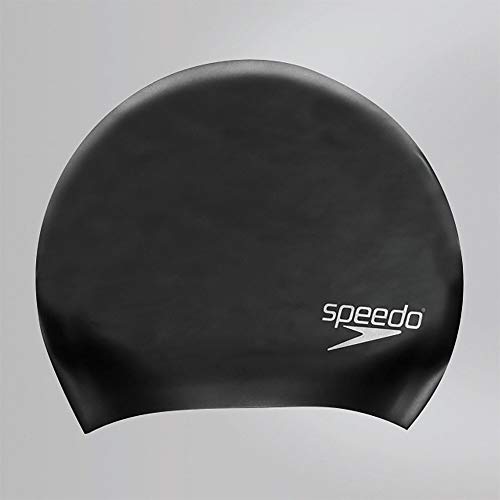 Speedo Damen Long Hair Cap Badekappe, Schwarz, 40/16 EU