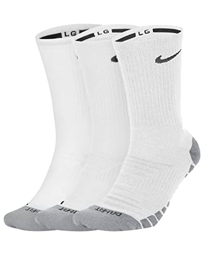Nike Everyday Max Cushioned Socks Socken 3er Pack (L, white)