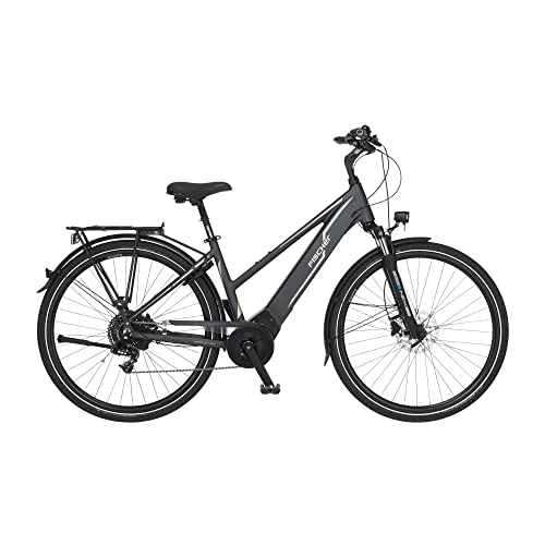 Fischer E-Bike Trekking, VIATOR 5.0i Elektrofahrrad für Damen, RH 49 cm, Mittelmotor 50 Nm, 36 V Akku im Rahmen,...