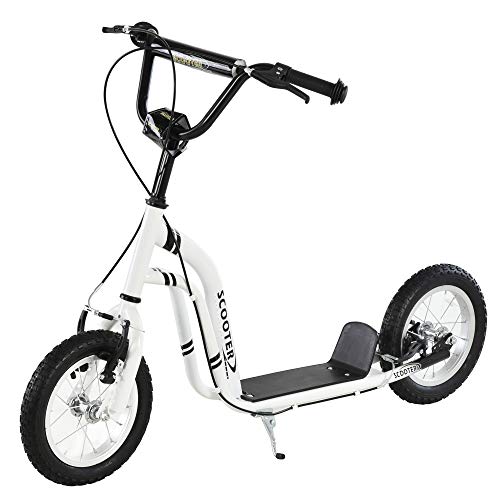 HOMCOM Kinderroller ab 5 Jahre Scooter Kinderscooter Tretroller Cityroller Kinder Roller Kickboard mit Luftreifen 12...