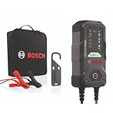 Bosch C30 Batterieladegerät, 3,8 Ampere, mit Erhaltungsladungs-Funktion - Autobatterie-Ladegerät für 6 V / 12 V...