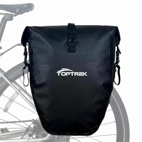 toptrek Fahrradtaschen für Gepäckträger, 23-28L Fahrradtasche Gepäckträger Wasserdicht, Gepäckträgertasche mit...