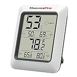 ThermoPro TP50 digitales Thermo-Hygrometer Hygrometer Innen Thermometer Raumthermometer mit Aufzeichnung und...