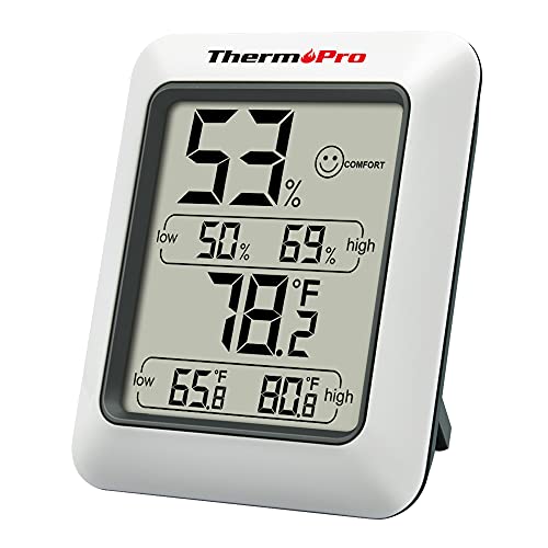 ThermoPro TP50 digitales Thermo-Hygrometer Hygrometer Innen Thermometer Raumthermometer mit Aufzeichnung und...
