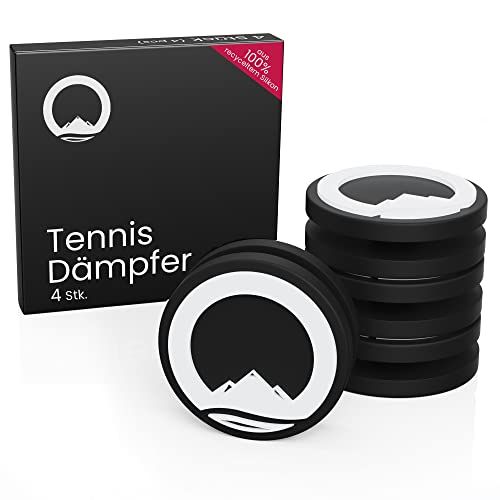 Otaro Tennis Dämpfer - 100% Recycelt - 4 Stück - Premium Dämpfer Tennisschläger - Als Tennisschläger dämpfer,...