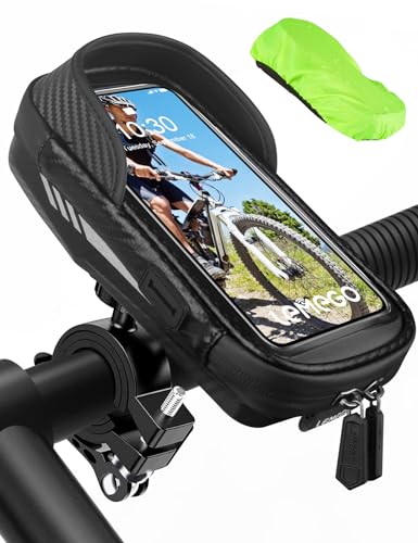 LEMEGO Fahrrad Handyhalterung Wasserdicht Motorrad Handy Halterung 360°Drehbarem Handyhalter für 4.7-7 Zoll Smartphone...