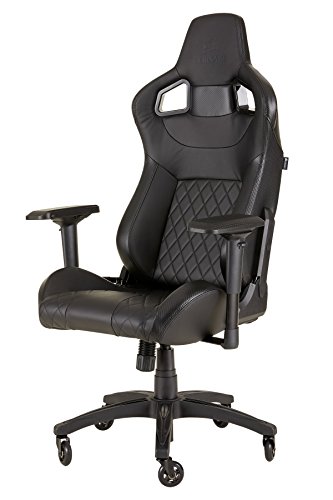 Corsair T1 Race Racing Gaming-Stuhl aus Kunstleder, einfache Montage, ergonomisches Drehgelenk, höhenverstellbar und...