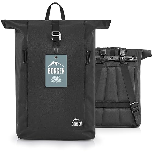 Borgen Fahrrad Lifestyle Tasche für Gepäckträger mit herausnehmbarer Laptoptasche- Verwendbar als...