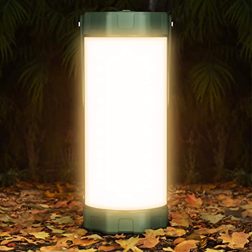 Glocusent Survival Campinglampe,106LED mit 5 Helligkeitsstufen,bis zu 1200 Lumen,3 Modi & SOS,Wiederaufladbar für 80...