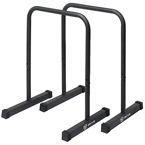 Eric Flag Dip Barren - Dip Station aus robustem Stahl für Home Gym, Krafttraining, Körpergewicht, Fitnessgeräte für...