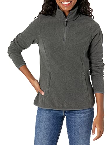 Amazon Essentials Damen Langärmelige Pulloverjacke aus Polarfleece mit Viertelreißverschluss, Klassischer...