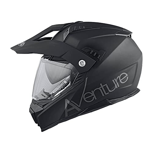 MTR SX-1 Evo Integral- & Crosshelm, ECE 22.06 Geprüfter Motorradhelm, Getönte Sonnenblende Integriert, Crosshelm mit...