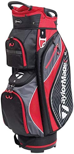 TaylorMade Pro Cart 6.0 Golftasche, Schwarz/Rot, Einheitsgröße