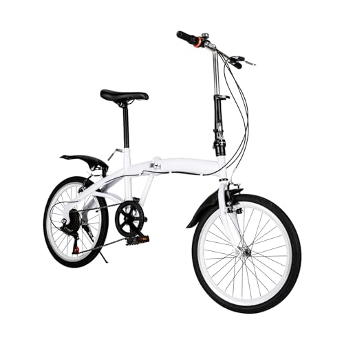 Wiefiche 20 Zoll Faltrad, Klapprad mit 6 Gang-Schaltung Klappfahrrad für Damen und Herren Erwachsene Folding City Bike...