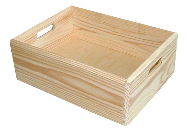 Weitere Stapelbox Holz Gr. M 30 x 40 x 13,5 Holzkiste Holzbox Kiste Box