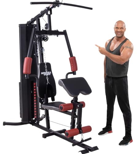 Miweba Sports 50in1 Kraftstation MK500 Pro - 60 kg Seilzug - Fitnessstation - Butterfly - Zugturm -...