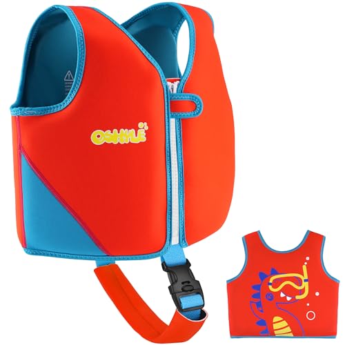 OSHYLE Kinder Schwimmweste - Jungen Mädchen Neopren Schwimmen Jacke Kleinkind Schwimmen Floating Neopren Schwimmweste...