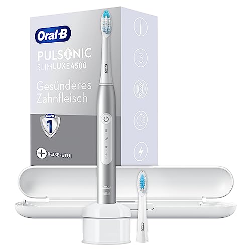Oral-B Pulsonic Slim Luxe 4500 Elektrische Schallzahnbürste/Electric Toothbrush, 2 Aufsteckbürsten, 3 Putzmodi für...