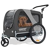 DOGGYHUT® Premium Large 2 in 1 Hundefahrradanhänger & Jogger bis 35 kg Hundeanhänger Fahrradanhänger für Hunde...