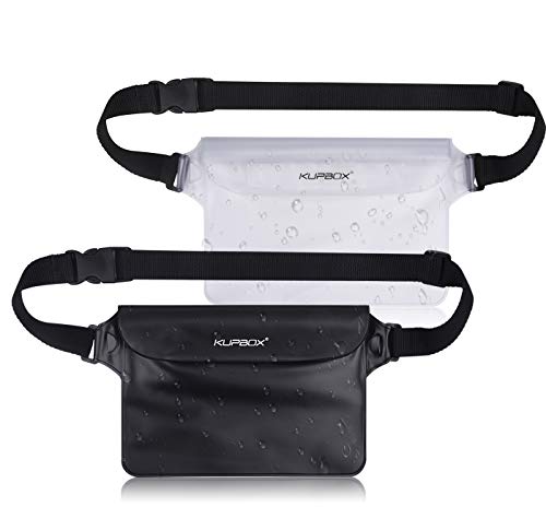 KUPBOX 2 Stück Tasche mit Verstellbarem Gurt Beutel,100% wasserdichte Handytasche Handyhülle Schutzhülle für...
