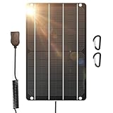 FlexSolar Solar Ladegerät USB 6W 5V Hochleistungs-monokristallines Modul, wasserdichtes Solarladegerät, geeignet für...