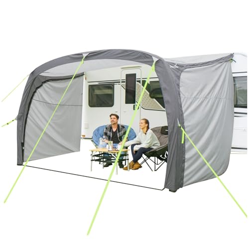 Skandika Vorzelt Vika Air Caravan 400 Set| aufblasbares Vordach mit Seitenwand, Caravan Tarp, Sonnensegel, Sonnendach UV...