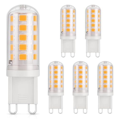 DiCUNO G9 LED Lampe warmweiß 2700K, LED Leuchtmittel 3W entspricht 30W-40W Halogenlampe, G9 Glühbirne 410 Lumen, kein...