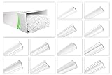 HEXIMO Deckenleisten aus Styropor XPS - Hochwertige Stuckleisten leicht & robust im modernen Design - (50 Meter...