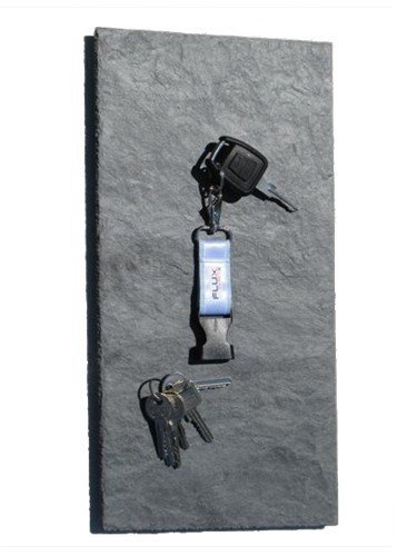Magnetisches Schlüsselboard, Schlüsselbrett aus echtem Schiefer in 40 cm x 20 cm