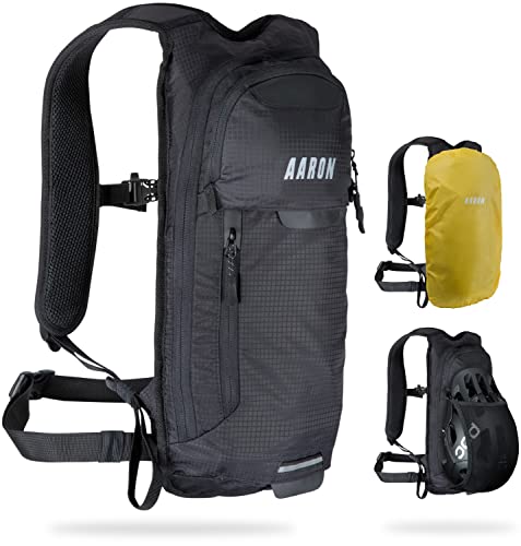 AARON Fahrradrucksack und Wanderrucksack, 8L oder 25L MTB Fahrrad Rucksack, Wasserdicht mit Regenschutz, Skirucksack...