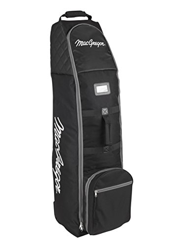 MACGREGOR Herren MAC003 VIP Golf Reisetasche Schwarz/Grau zum Schutz der Golftasche und Golfschläger, Einheitsgröße
