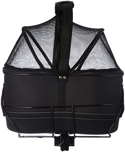 Trixie 13118 Fahrradkorb für breite Gepäckträger, 29 × 42 × 48 cm, schwarz