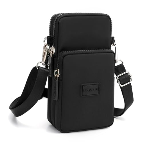 DuoLmi Umhängetasche Damen Klein, Crossbody Tasche für Damen, Nylon Handy Mini-Tasche Kleine Schultertasche...