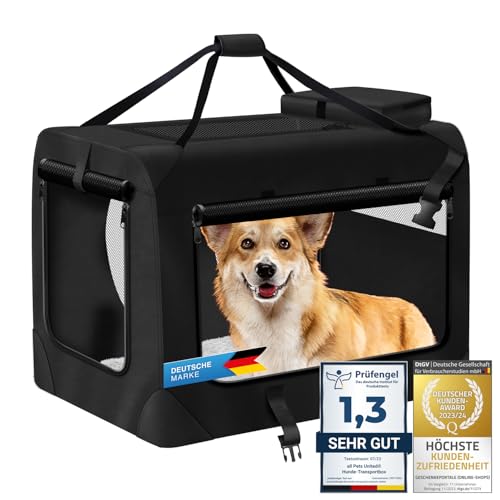 Hunde-Transportbox Tier Hundebox Transporttasche faltbar Hundetasche Haustier-Transport Atmungsaktiv & Wasserabweisend...