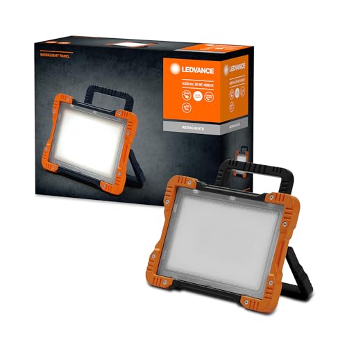 LEDVANCE LED Worklight Panel – schwenkbare Arbeitsleuchte mit LED Strahler für Innen, Baustrahler 50 W, 4500 Lumen,...