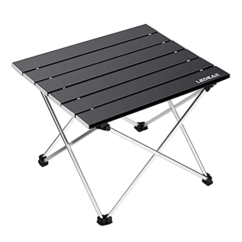 Ledeak Tragbar Klapptisch, Aluminium Campingtisch Ultra Leichte mit Tasche, Leicht zu Tragen, Klappbar Tisch Präfekt...