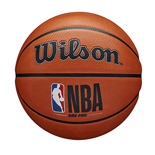 Wilson Basketball NBA DRV PRO, Outdoor, Tackskin Gummi, Größe: 7, Braun